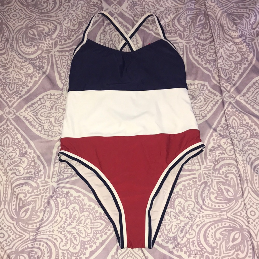 {Xhilaration} NWT Patriotic Bathing Suit